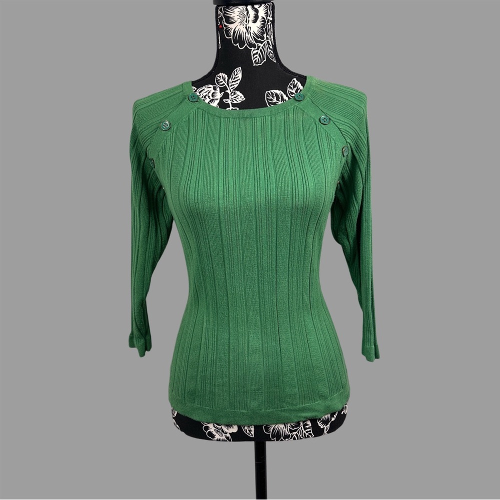 Women’s Charter Club 3/4 Sleeve Green Top